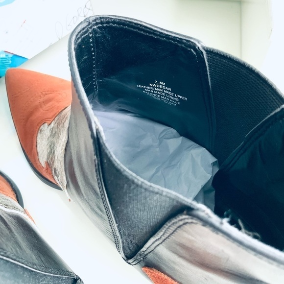 Nine West Cedar Western Leather Booties - Picture 6 of 6